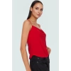 Regular Kalıp Kolsuz Polyester Bluz Günlük Kullanım İçin Mükemmel Seçim Özenle Seçilmiş