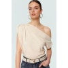 Regular Kalıp Polyester Bluz Yazlık Şıklık Seçkin Malzeme