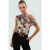 Regular Kalıp Polyester Bluz Yazlık Şıklık Seçkin Malzeme