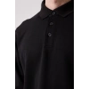 Sanfords Polo Sweatshırt – Erkek Siyah Uzun Kollu Polo Yaka Sweatshirt