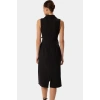 Şık A Kesim Midi Elbise Yazlık Polyester Elastan Dokuma Modern Stil Özenle Seçilmiş