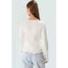 Şık Bluz Hırka Takımı %95 Pamuk Bürümcük Dokuma Crop Boy Rahat Trend Tasarım