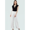 Şık Bluz Polyester Örme Kumaş V Yaka Crop Regular Kalıp Günlük Kullanım İçin Mükemmel Uyum