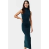 Şık Bodycon Maxi Elbise Polyester Elastan Karışımı Rahat Günlük Profesyonel Görünüm Konforlu Kesim