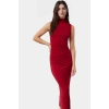 Şık Bodycon Maxi Elbise Polyester Elastan Karışımı Rahat Günlük Profesyonel Görünüm Konforlu Kesim