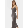 Şık Bodycon Örme Midi Elbise Günlük Kullanım İçin Mükemmel Seçim Konforlu Kesim Özel Tasarım