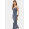 Şık Bodycon Örme Midi Elbise Günlük Kullanım İçin Mükemmel Seçim Konforlu Kesim Özel Tasarım