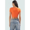 Şık Çizgili Viskoz Crop Bluz Yazlık Rahat Fitted Kalıp Uzun Ömürlü Seçkin Malzeme Trend Tasarım
