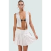 Şık Flamlı Pamuk Bluz Etek Takım Yazın Rahatlığı ve Şıklığı Özenle Seçilmiş Modern Stil