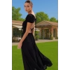 Şık Kadın Yazlık Maxi Elbise Viskoz Polyester Dokuma Rahat Ve Şık Şık Görünüm Kaliteli İşçilik