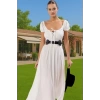 Şık Kadın Yazlık Maxi Elbise Viskoz Polyester Dokuma Rahat Ve Şık Şık Görünüm Kaliteli İşçilik