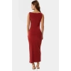 Şık Maxi Elbise Bodycon Kolsuz Örme Kumaş Günlük Kullanım Özenle Seçilmiş