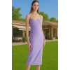 Şık Midi Boy Bodycon Abiye Elbise Dokuma Kumaştan Mezuniyet İçin Premium Kalite Özenle Seçilmiş