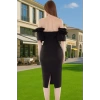 Şık Midi Boy Bodycon Abiye Elbise Polyester Karışımlı Yazlık Kokteyl Özel Tasarım Uzun Ömürlü
