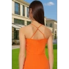 Şık Midi Boy Bodycon Dokuma Abiye Elbise Finike Dokuma Yazlık Günlük Kullanım İçin Konforlu Kesim