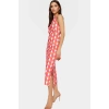 Şık Midi Boy Bodycon Elbise 98% Polyester Günlük Stil Zarifane Tasarım Dayanıklı Malzeme Modern