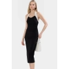 Şık Midi Elbise Bodycon Kalıp Kalın Sandy Örme Kumaş Yaz Mevsimi Rahat Kullanım