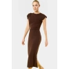 Şık Midi Triko Elbise Bodycon Kalıp Günlük Kullanım Görünüm İçin