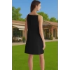 Şık Mini Abiye Elbise A Line Kalıp Taş Detaylı Polyester Yazlık Mükemmel Uyum Seçkin Malzeme