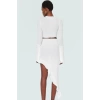 Şık Plaj Takımı Gofre Dokuma Fitted Kalıp İspanyol Kol Modern Stil