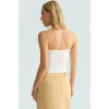 Şık Straplez Bluz Yazlık Polyester Elastan Dokuma Premium Kalite Seçkin Malzeme Mükemmel Uyum
