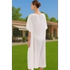Şık Tek Kol Maxi Plaj Elbisesi Viskoz Kumaş Rahat Kalıp Konforlu Kesim Premium Kalite Modern Stil