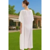 Şık Tek Kol Maxi Plaj Elbisesi Viskoz Kumaş Rahat Kalıp Konforlu Kesim Premium Kalite Modern Stil