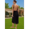 Şık Tek Omuzlu Maxi Plaj Elbisesi Viskoz Kumaş Rahat Kalıp Kaliteli İşçilik Rahat Kullanım