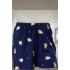 Şortlu Pijama Takımı %100 Pamuk Kedili Desenli Özel Tasarım Günlük Kullanım İçin