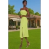 Straplez Bodycon Finike Dokuma Abiye Elbise Seçkin Malzeme Modern Stil Zarifane Tasarım Şık Görünüm