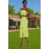 Straplez Bodycon Finike Dokuma Abiye Elbise Seçkin Malzeme Modern Stil Zarifane Tasarım Şık Görünüm
