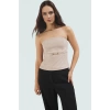 Straplez Fitted Bluz İnce Kemer Detayli Dokuma Yazlık Özel Tasarım Günlük Kullanım İçin