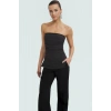 Straplez Fitted Örme Bluz Günlük Şıklık İçin Seçkin Malzeme Dayanıklı Özel Tasarım