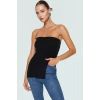 Straplez Triko Bluz Fitted Kalıp Şık Gece Kombinleri İçin Mükemmel Uyum Yüksek Kalite