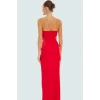 Straplez Yazlık Elbise Polyester Elastan Dokuma Kumaş Fitted Kalıp Trend Tasarım