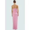 Straplez Yazlık Elbise Polyester Elastan Dokuma Kumaş Fitted Kalıp Trend Tasarım