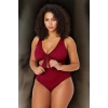 Tam Koruma Sağlayan Konforlu Plus Size Mayo Bağlamalı Tasarım Büyük Beden Battal Boy