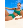 Tasarım Bikini Takımı Özel Ergonomik Kesim Su Sporları İçin Şık Detaylı Hızlı Kuruyan