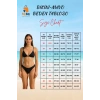 Tasarım Bikini Takımı Plaj Ve Havuz İçin UV Korumalı Klora Dayanıklı Su Sporları