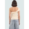 Tek Omuzli Terrycotton Bluz Regular Kalip Yazlik Casual Tarz Modern Stil Kaliteli İşçilik