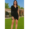 Tek Omuzlu Örme Mini Abiye Elbise Polyester Karışımlı Yazlık Özenle Seçilmiş Rahat Kullanım