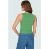 Triko Bluz Bisiklet Yaka Kolsuz Rahat Günlük Yazlık Modern Stil Seçkin Malzeme