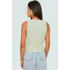Triko Bluz Bisiklet Yaka Kolsuz Rahat Günlük Yazlık Modern Stil Seçkin Malzeme