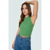 Triko Bluz Bisiklet Yaka Kolsuz Rahat Günlük Yazlık Modern Stil Seçkin Malzeme
