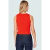 Triko Bluz Bisiklet Yaka Kolsuz Rahat Günlük Yazlık Modern Stil Seçkin Malzeme