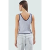Triko Bluz V Yaka Kolsuz Crop Basic Siluet Rahat Kullanım Şık Görünüm Premium Kalite