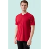 V Yaka 100 Pamuk Penye Tshirt Is Gvenligi Galanthus shirt Nefes Alabilir Rahat Şık Tasarım