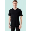 V Yaka 100 Pamuk Penye Tshirt Is Gvenligi Galanthus shirt Nefes Alabilir Rahat Şık Tasarım