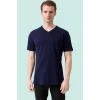 V Yaka 100 Pamuk Penye Tshirt Is Gvenligi Galanthus shirt Nefes Alabilir Rahat Şık Tasarım
