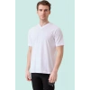 V Yaka 100 Pamuk Penye Tshirt Is Gvenligi Galanthus shirt Nefes Alabilir Rahat Şık Tasarım